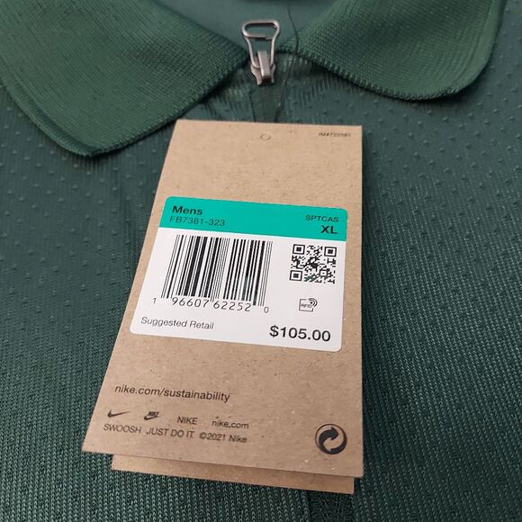 Nike Tech Pack Sportswear Dri-FIT 1/2 Zip Long Sleeve Shirt Green Men's Size XL - Picture 3 of 3